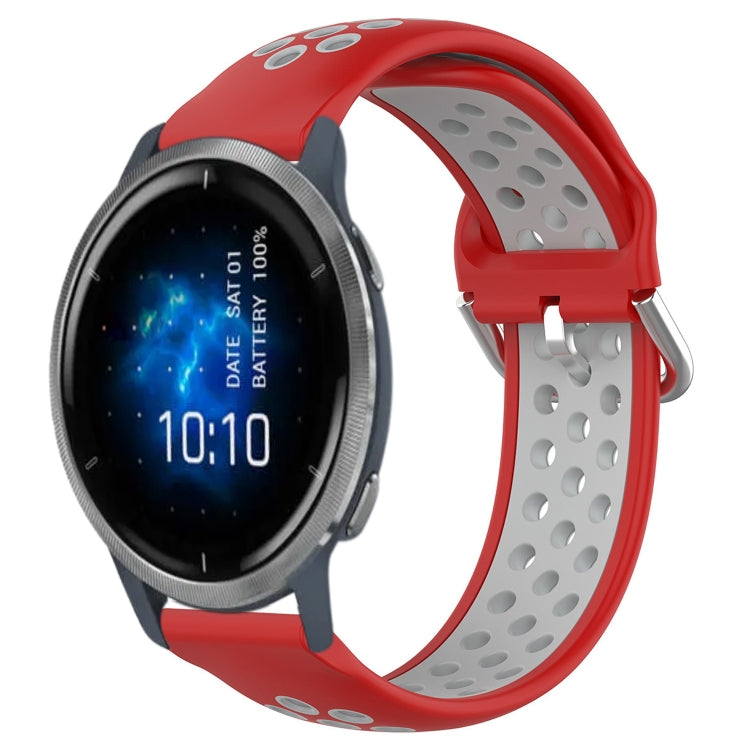 Cinturino sportivo in silicone traspirante perforato da 22 mm, For Garmin Venu 2