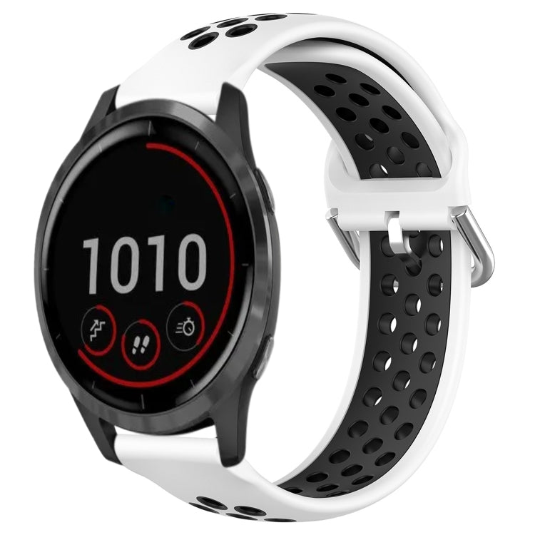 Cinturino sportivo in silicone traspirante perforato da 22 mm, For Garmin Vivoactive4
