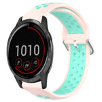 Cinturino sportivo in silicone traspirante perforato da 22 mm, For Garmin Vivoactive4