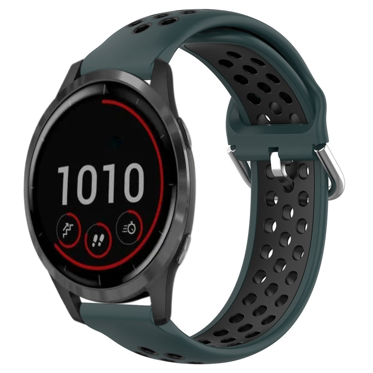 Cinturino sportivo in silicone traspirante perforato da 22 mm, For Garmin Vivoactive4