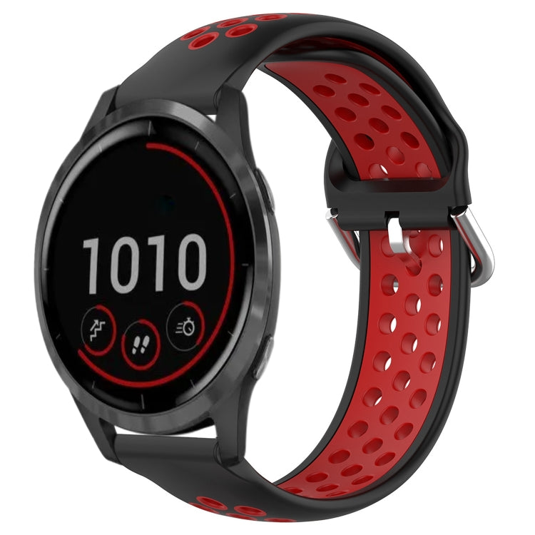 Cinturino sportivo in silicone traspirante perforato da 22 mm, For Garmin Vivoactive4