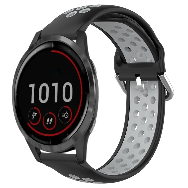 Cinturino sportivo in silicone traspirante perforato da 22 mm, For Garmin Vivoactive4
