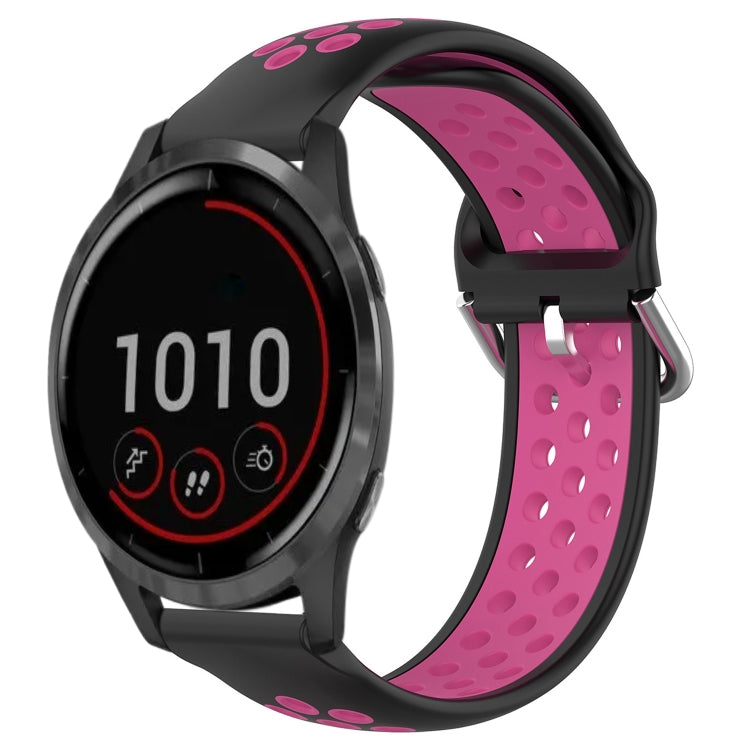 Cinturino sportivo in silicone traspirante perforato da 22 mm, For Garmin Vivoactive4