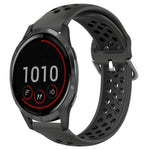 Cinturino sportivo in silicone traspirante perforato da 22 mm, For Garmin Vivoactive4