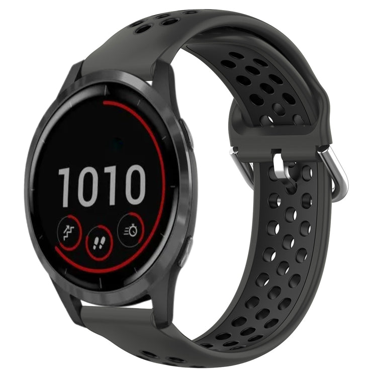 Cinturino sportivo in silicone traspirante perforato da 22 mm, For Garmin Vivoactive4