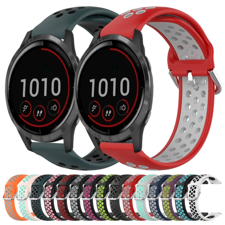 Cinturino sportivo in silicone traspirante perforato da 22 mm, For Garmin Vivoactive4