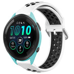 Cinturino sportivo in silicone traspirante perforato da 22 mm, For Garmin Forerunner 265 Music