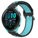 Cinturino sportivo in silicone traspirante perforato da 22 mm, For Garmin Forerunner 265 Music