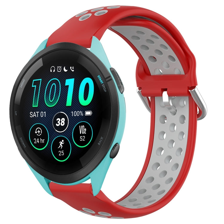 Cinturino sportivo in silicone traspirante perforato da 22 mm, For Garmin Forerunner 265 Music