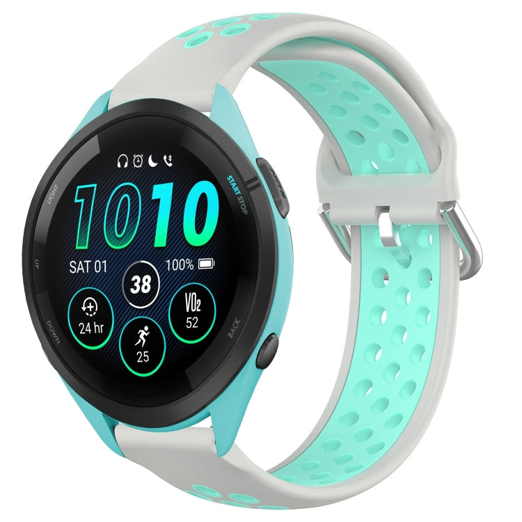 Cinturino sportivo in silicone traspirante perforato da 22 mm, For Garmin Forerunner 265 Music