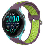 Cinturino sportivo in silicone traspirante perforato da 22 mm, For Garmin Forerunner 265 Music