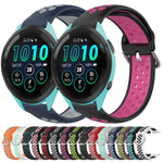 Cinturino sportivo in silicone traspirante perforato da 22 mm, For Garmin Forerunner 265 Music