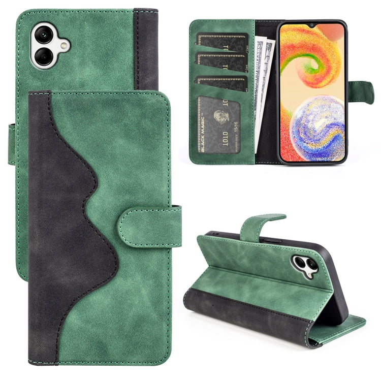 Per Samsung Galaxy A04 Custodia per cellulare in pelle a conchiglia orizzontale con cuciture, For Samsung Galaxy A04
