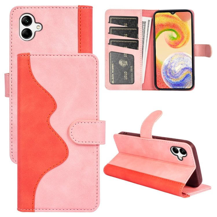 Per Samsung Galaxy A04 Custodia per cellulare in pelle a conchiglia orizzontale con cuciture, For Samsung Galaxy A04