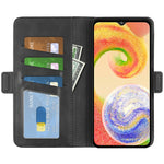 Per Samsung Galaxy A04 Custodia per telefono orizzontale in pelle con fibbia magnetica a doppio lato, For Samsung Galaxy A04