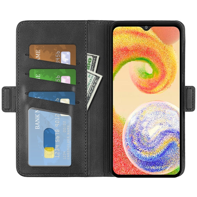 Per Samsung Galaxy A04 Custodia per telefono orizzontale in pelle con fibbia magnetica a doppio lato, For Samsung Galaxy A04