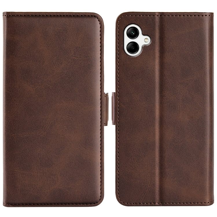 Per Samsung Galaxy A04 Custodia per telefono orizzontale in pelle con fibbia magnetica a doppio lato, For Samsung Galaxy A04