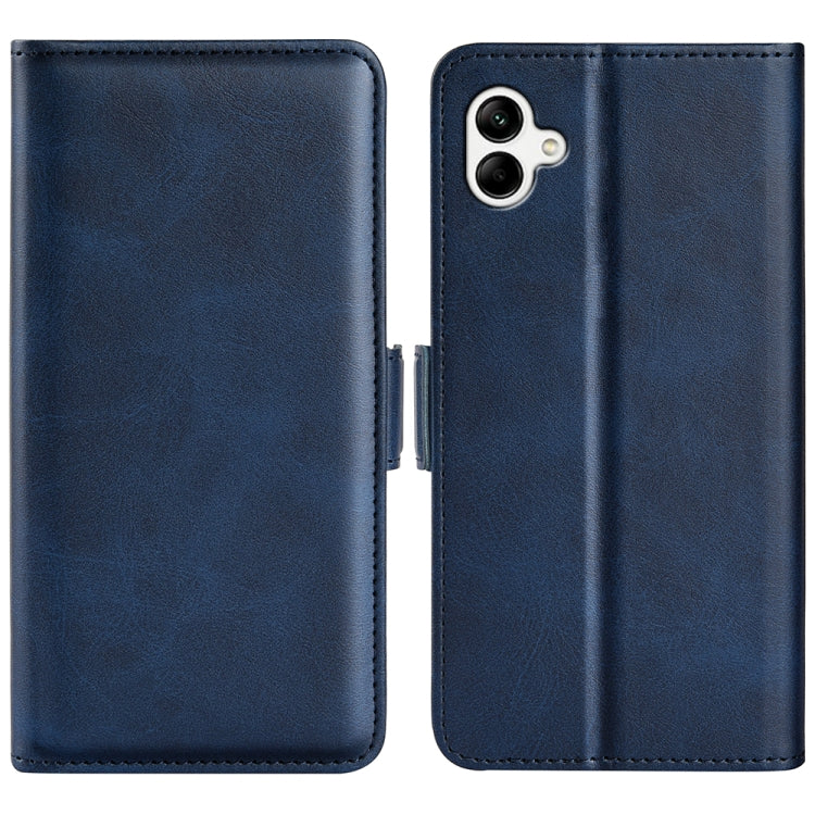 Per Samsung Galaxy A04 Custodia per telefono orizzontale in pelle con fibbia magnetica a doppio lato, For Samsung Galaxy A04