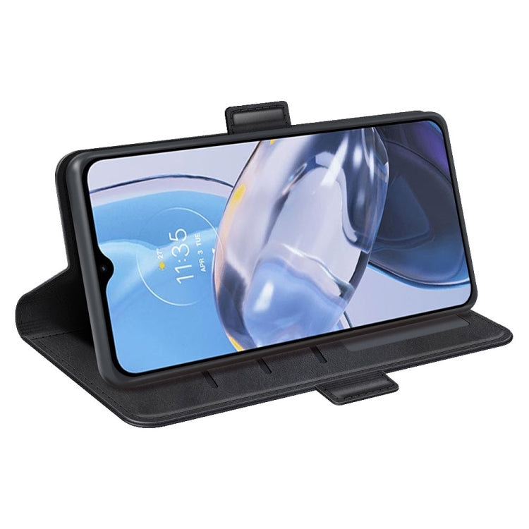 Per Motorola Moto E22 / E22i Custodia per telefono orizzontale in pelle con fibbia magnetica a doppio lato, For Motorola Moto E22 / E22i