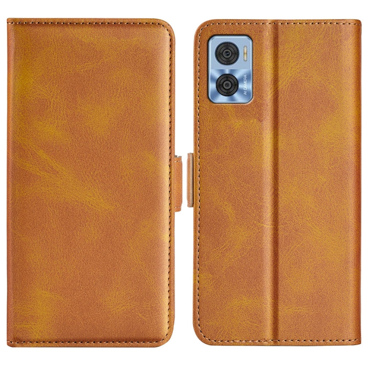 Per Motorola Moto E22 / E22i Custodia per telefono orizzontale in pelle con fibbia magnetica a doppio lato, For Motorola Moto E22 / E22i