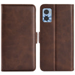 Per Motorola Moto E22 / E22i Custodia per telefono orizzontale in pelle con fibbia magnetica a doppio lato, For Motorola Moto E22 / E22i