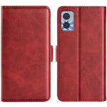 Per Motorola Moto E22 / E22i Custodia per telefono orizzontale in pelle con fibbia magnetica a doppio lato, For Motorola Moto E22 / E22i