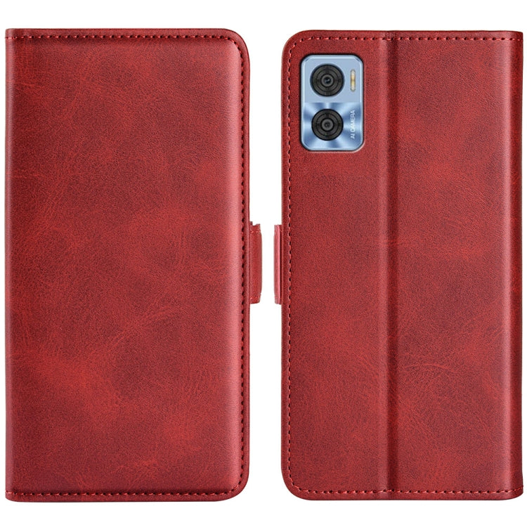 Per Motorola Moto E22 / E22i Custodia per telefono orizzontale in pelle con fibbia magnetica a doppio lato, For Motorola Moto E22 / E22i