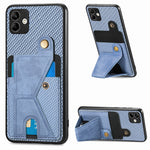 Portafoglio in fibra di carbonio Flip Card Custodia per telefono con supporto a forma di K, For Samsung Galaxy A14 5G, For Samsung Galaxy A13  5G, For Samsung Galaxy A13 4G, For Samsung Galaxy A04 4G
