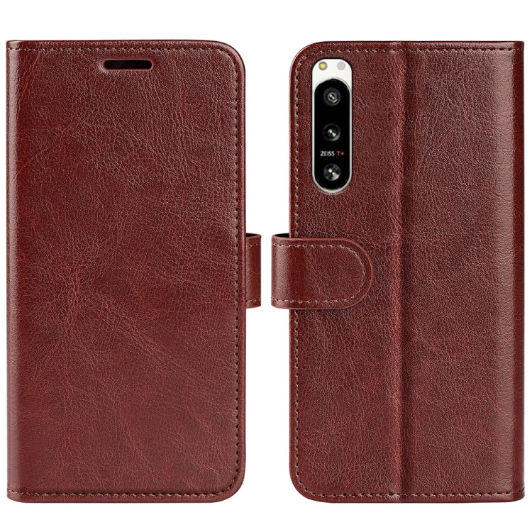 Per Sony Xperia 5 IV R64 Custodia in pelle a conchiglia orizzontale con texture, For Sony Xperia 5 IV
