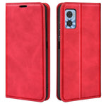 Per Motorola Moto E22 / E22i Custodia per telefono in pelle con aspirazione magnetica retro-pelle, For Motorola Moto E22 / E22i