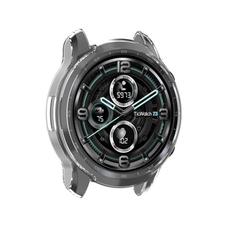 Guscio protettivo mezzo avvolto trasparente in TPU, For Ticwatch Pro 3 Ultra, For Ticwatch Pro X, For Ticwatch Pro 3 GPS, For Ticwatch Pro 3 Ultra GPS