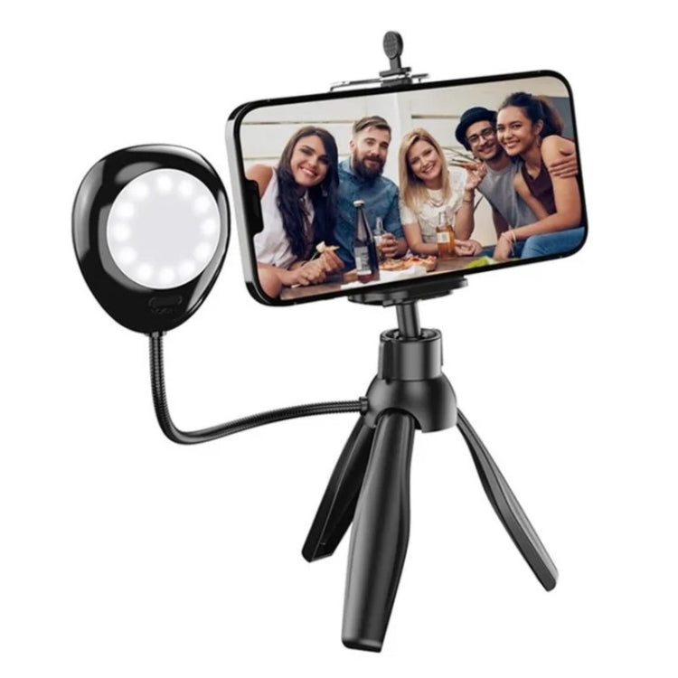 Treppiede da tavolo con luci LED per smartphone