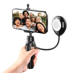 Treppiede da tavolo con luci LED per smartphone