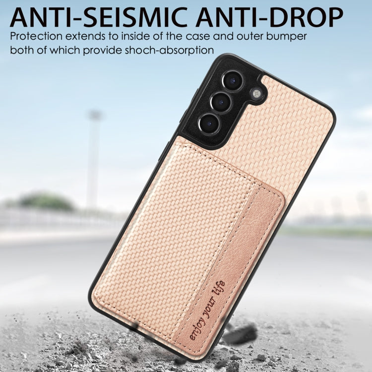 Custodia per telefono con borsa a portafoglio per carte magnetiche in fibra di carbonio, For Samsung Galaxy S21+ 5G, For Samsung Galaxy S21 Ultra 5G, For Samsung Galaxy S20 FE, For Samsung Galaxy A04 4G