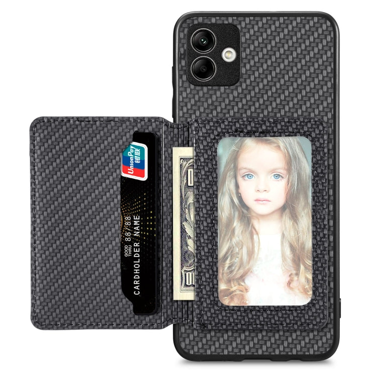Custodia per telefono con borsa a portafoglio per carte magnetiche in fibra di carbonio, For Samsung Galaxy S21+ 5G, For Samsung Galaxy S21 Ultra 5G, For Samsung Galaxy S20 FE, For Samsung Galaxy A04 4G