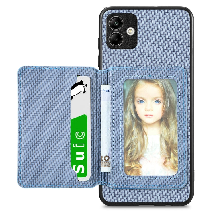 Custodia per telefono con borsa a portafoglio per carte magnetiche in fibra di carbonio, For Samsung Galaxy S21+ 5G, For Samsung Galaxy S21 Ultra 5G, For Samsung Galaxy S20 FE, For Samsung Galaxy A04 4G