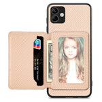 Custodia per telefono con borsa a portafoglio per carte magnetiche in fibra di carbonio, For Samsung Galaxy S21+ 5G, For Samsung Galaxy S21 Ultra 5G, For Samsung Galaxy S20 FE, For Samsung Galaxy A04 4G