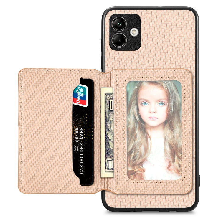 Custodia per telefono con borsa a portafoglio per carte magnetiche in fibra di carbonio, For Samsung Galaxy S21+ 5G, For Samsung Galaxy S21 Ultra 5G, For Samsung Galaxy S20 FE, For Samsung Galaxy A04 4G