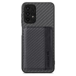 Custodia per telefono con borsa a portafoglio per carte magnetiche in fibra di carbonio, For Samsung Galaxy A13 4G, For Samsung Galaxy A13 5G, For Samsung Galaxy A22 4G, For Samsung Galaxy A50