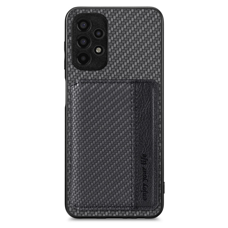 Custodia per telefono con borsa a portafoglio per carte magnetiche in fibra di carbonio, For Samsung Galaxy A13 4G, For Samsung Galaxy A13 5G, For Samsung Galaxy A22 4G, For Samsung Galaxy A50