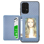 Custodia per telefono con borsa a portafoglio per carte magnetiche in fibra di carbonio, For Samsung Galaxy A13 4G, For Samsung Galaxy A13 5G, For Samsung Galaxy A22 4G, For Samsung Galaxy A50