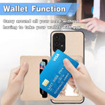 Custodia per telefono con borsa a portafoglio per carte magnetiche in fibra di carbonio, For Samsung Galaxy A13 4G, For Samsung Galaxy A13 5G, For Samsung Galaxy A22 4G, For Samsung Galaxy A50