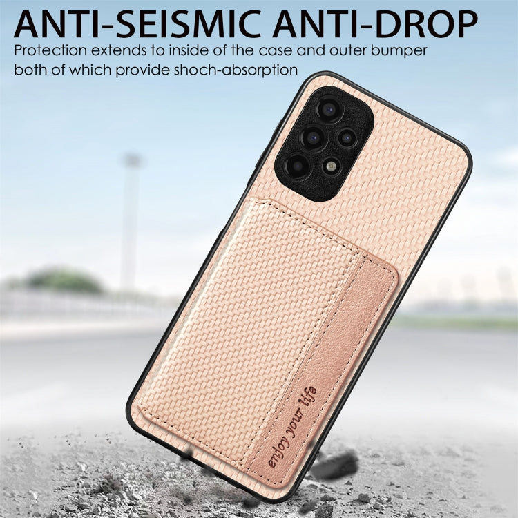 Custodia per telefono con borsa a portafoglio per carte magnetiche in fibra di carbonio, For Samsung Galaxy A13 4G, For Samsung Galaxy A13 5G, For Samsung Galaxy A22 4G, For Samsung Galaxy A50
