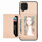 Custodia per telefono con borsa a portafoglio per carte magnetiche in fibra di carbonio, For Samsung Galaxy A13 4G, For Samsung Galaxy A13 5G, For Samsung Galaxy A22 4G, For Samsung Galaxy A50