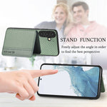 Custodia per telefono con borsa a portafoglio per carte magnetiche in fibra di carbonio, For Samsung Galaxy A54 5G
