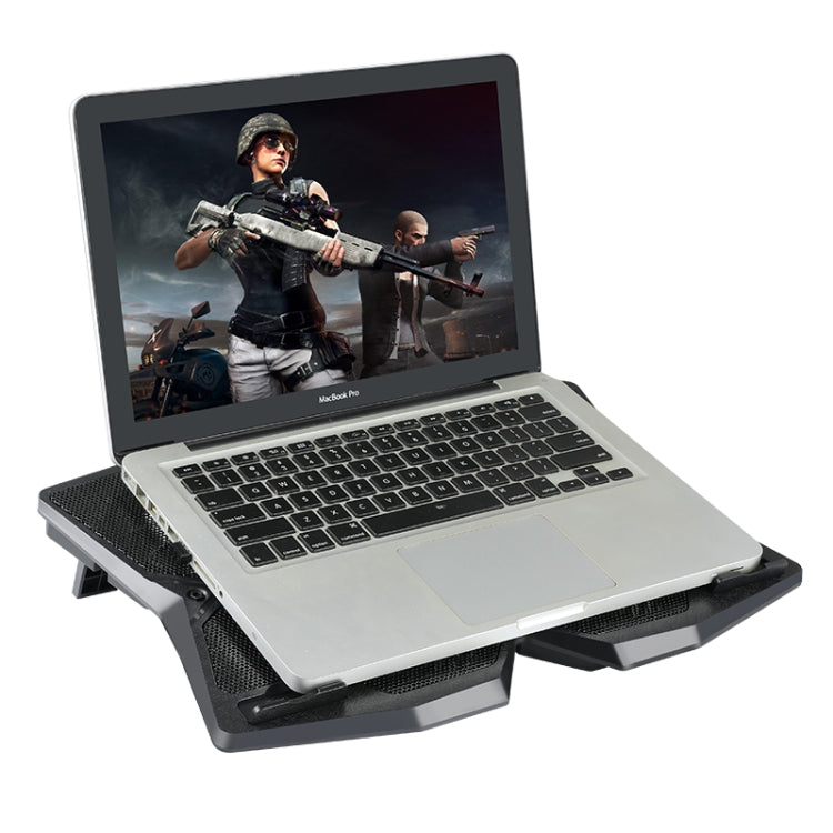 S400 Supporto da tavolo pieghevole e regolabile per laptop da gioco con quattro ventole di raffreddamento, S400