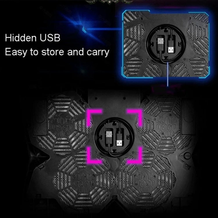 S400 Supporto da tavolo pieghevole e regolabile per laptop da gioco con quattro ventole di raffreddamento, S400