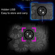 S400 Supporto da tavolo pieghevole e regolabile per laptop da gioco con quattro ventole di raffreddamento, S400