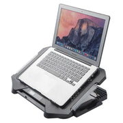 Tappetino di raffreddamento per laptop da gioco RGB S500 regolabile in altezza, 5 ventole silenziose, con supporto per telefono, S500