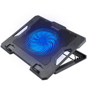 S100 Tappetino di raffreddamento per laptop con due porte USB e una ventola regolabile in altezza, S100